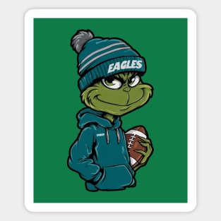 Grinch Philadelphia Eagles Christmas Cheerleading M9584 Magnet